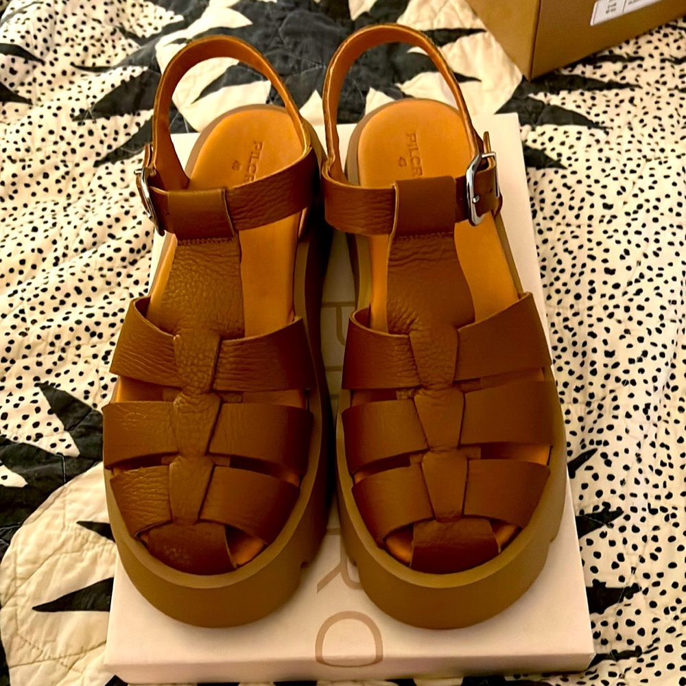 Anthropologie Pilcro Platform Sandals